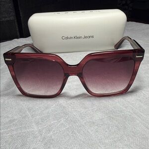 Calvin Klein Jeans Rose-Tinted Sunglasses